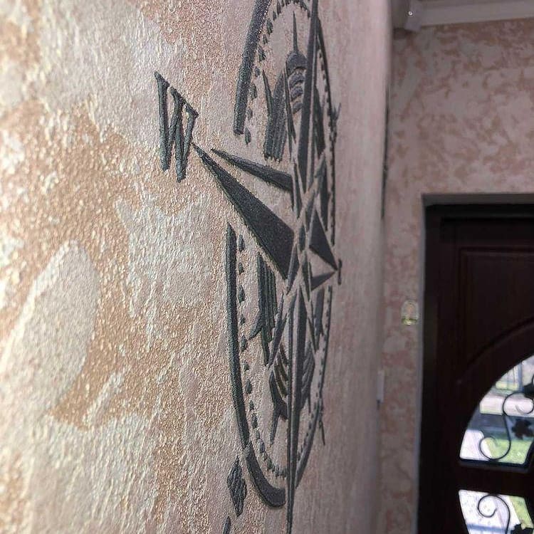 Accent the interior with an original pattern - stencil DFA Compass 0.3-1 mm (C00036)