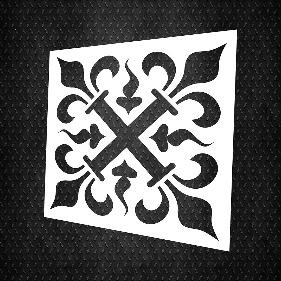 Stencil DFA Square pattern, for plaster and paint 0.3-1mm (K00078)