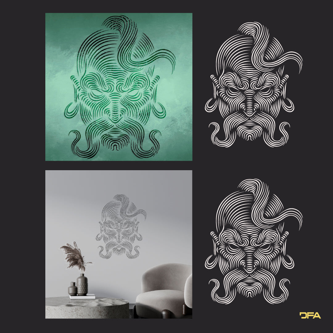 Stencil DFA Kozak for plaster and paint 0.3-1mm (X00096)