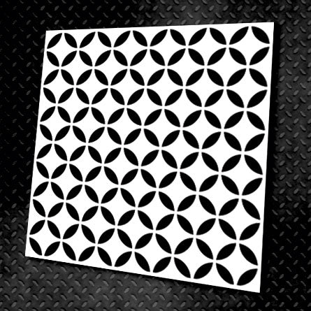 Geometric ornaments DFA - stylish stencil for decorative plaster and paint 0.3-1 mm (G00023)