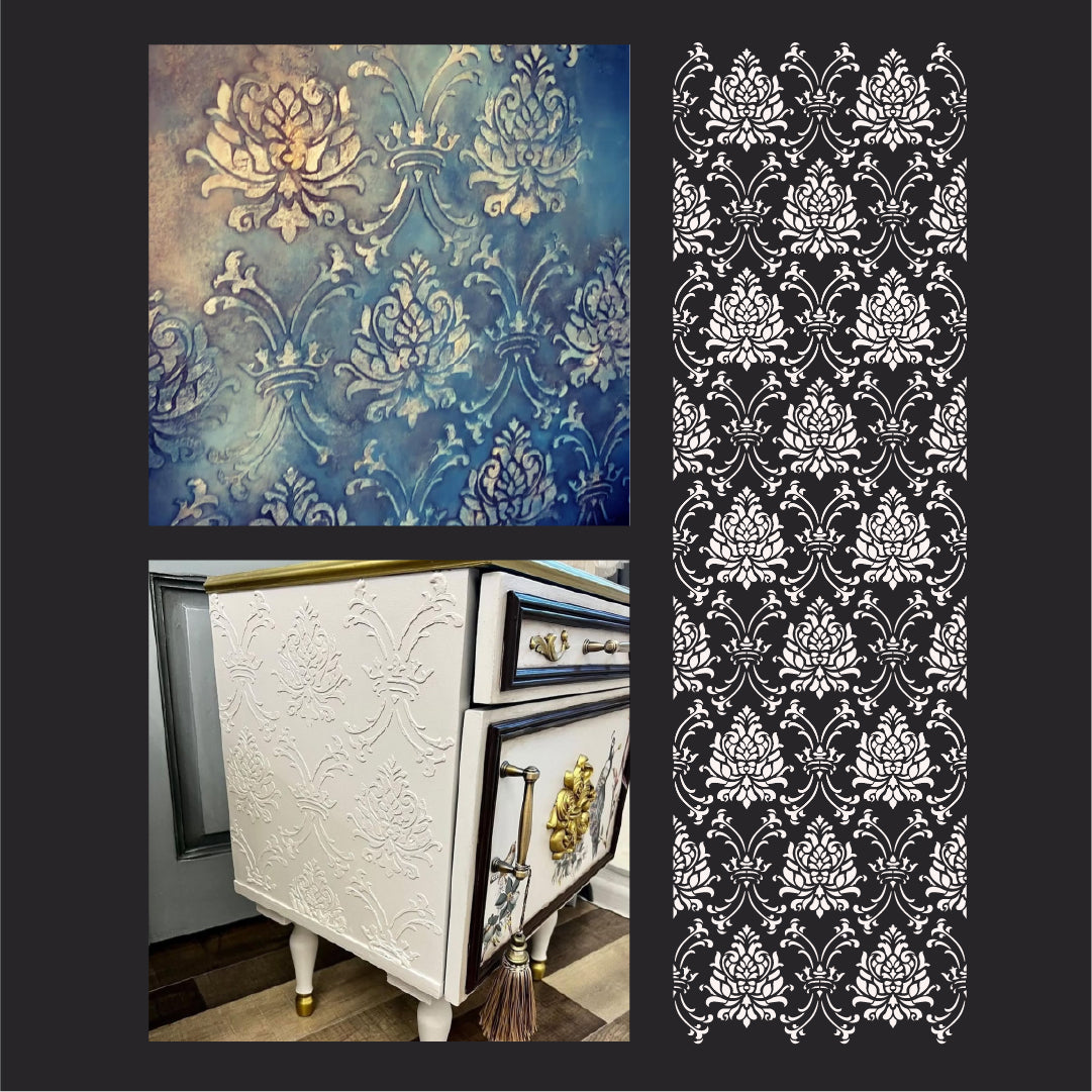 Stencil DFA Damascus - exquisite ornament for walls and furniture 0.3-1 mm (D00063)