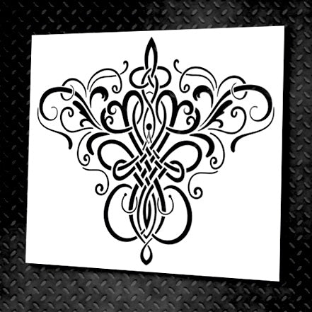 Reusable stencil DFA Damascus, for plaster 0.3-1mm (D00009)
