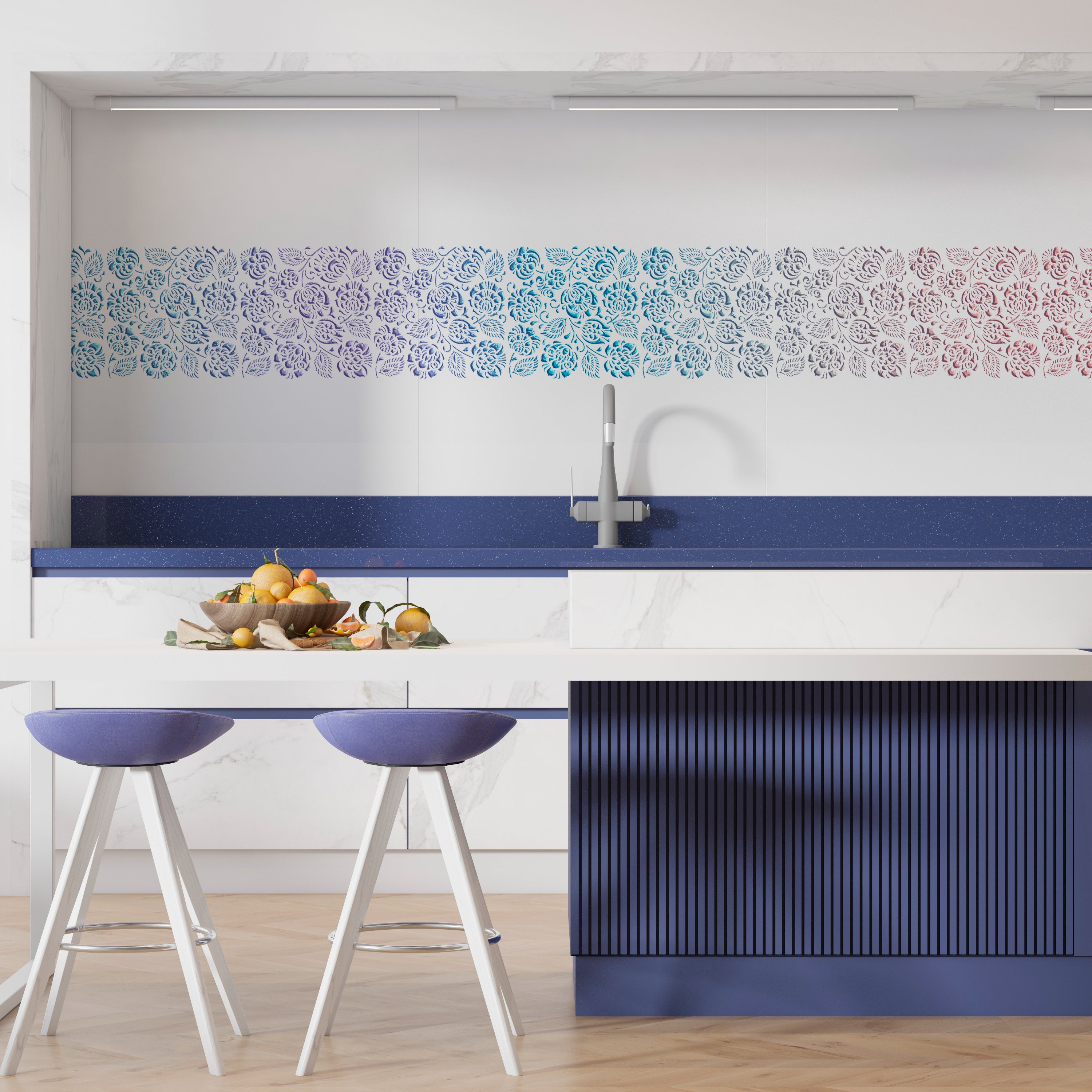 Stencil for walls nature DFA for plaster and paint 0.3-1 mm (P00157)