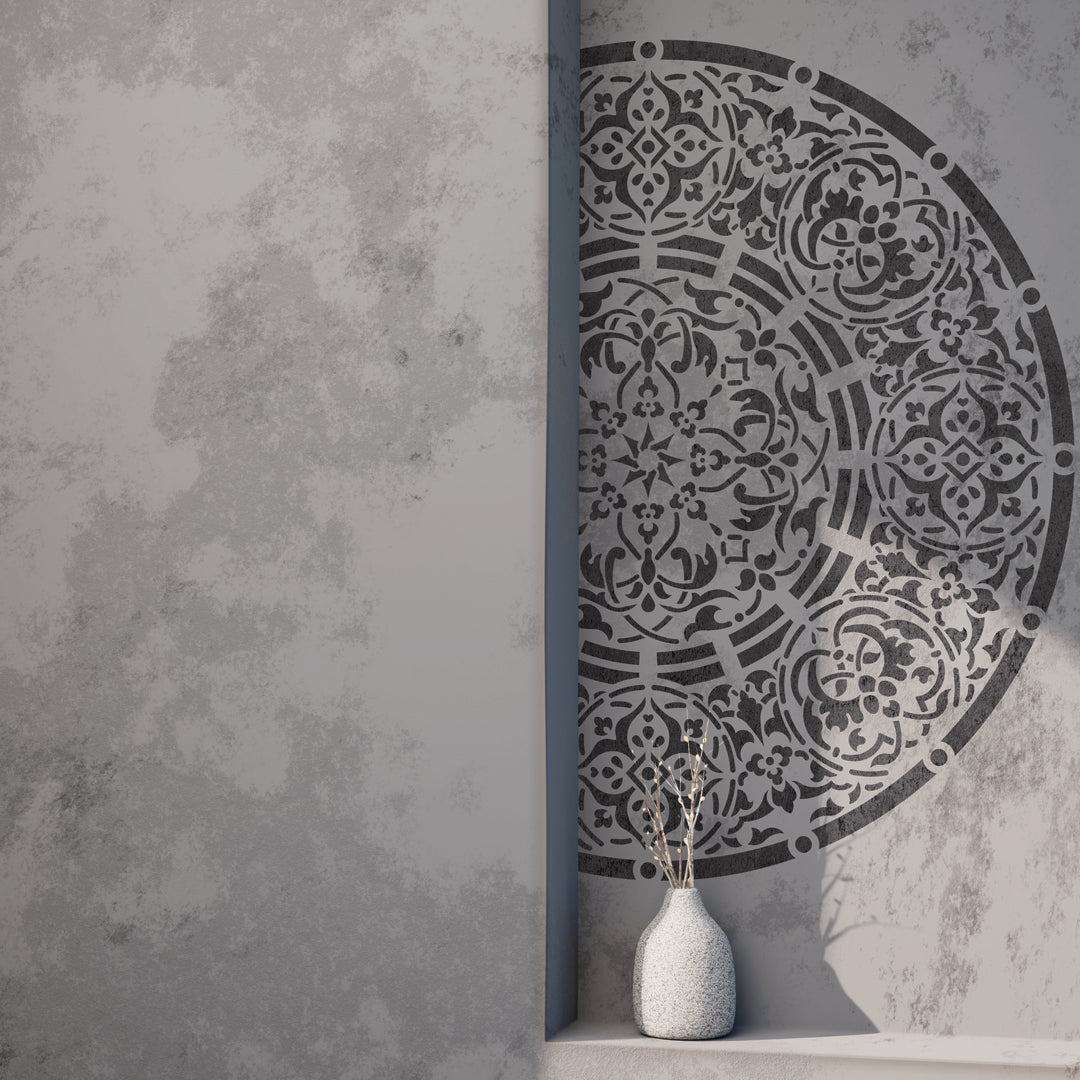 Add charm to walls with DFA Stencil Round Pattern 0.3-1mm (C00014)