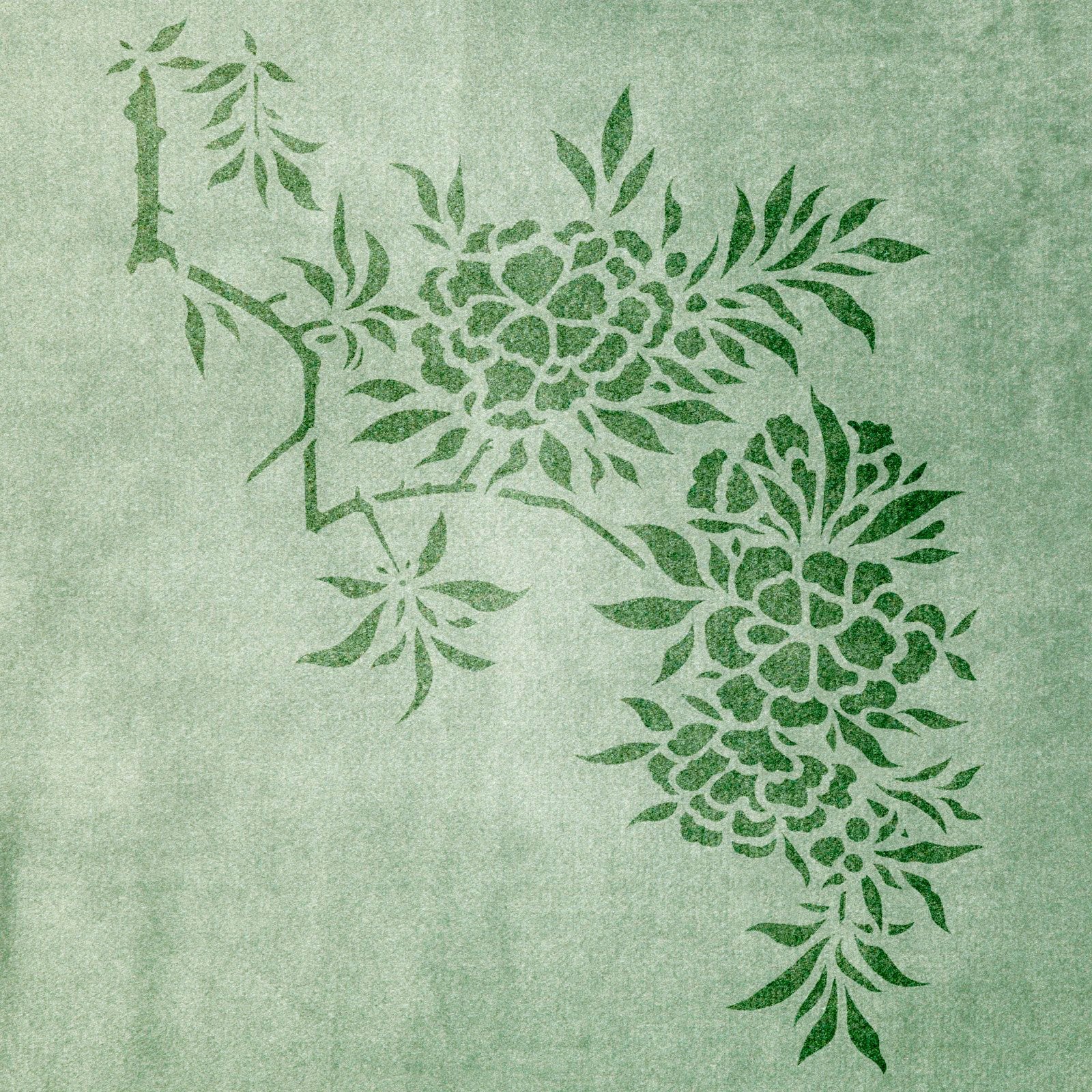 Stencil DFA for walls azalea flower for plaster and paint 0.3-1mm (P00130)