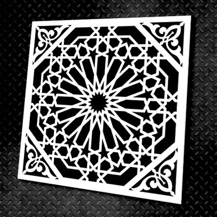 Decorative stencil DFA square pattern, 0.3-1mm (K00014)