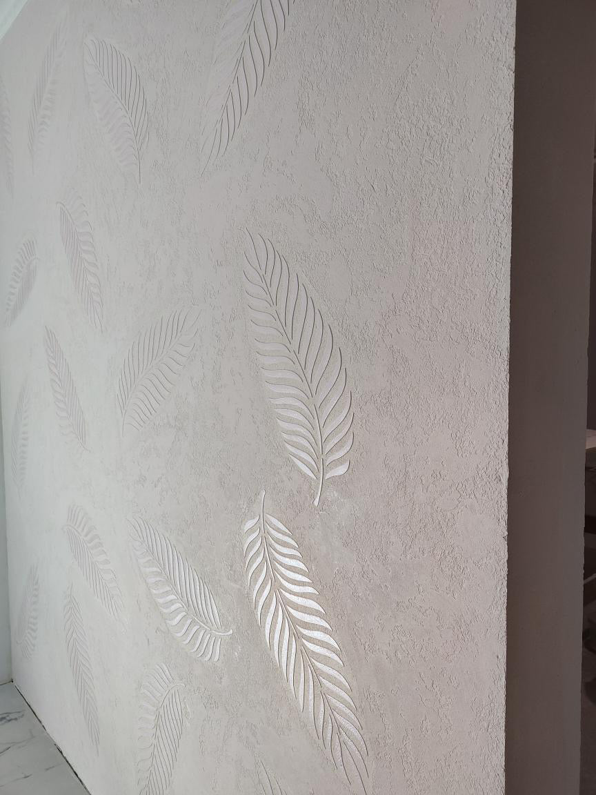Stencil DFA for decoration Nature Palm leaf for plaster and paint 0.3-1mm (Р00005)