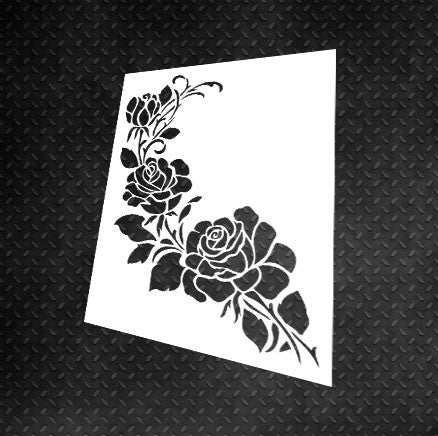 Stencil DFA for decoration Nature Flowers for plaster and paint 0.3-1mm (Р00087)