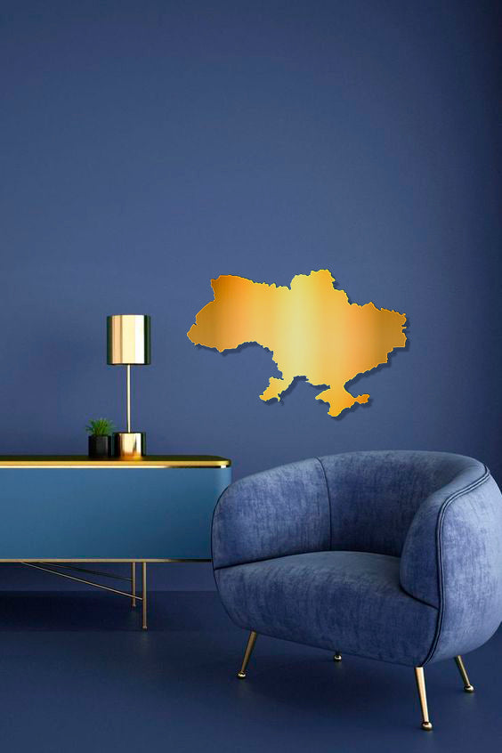 Mirror decor DFA Map of Ukraine: a symbol of unity in your home (YA00041)