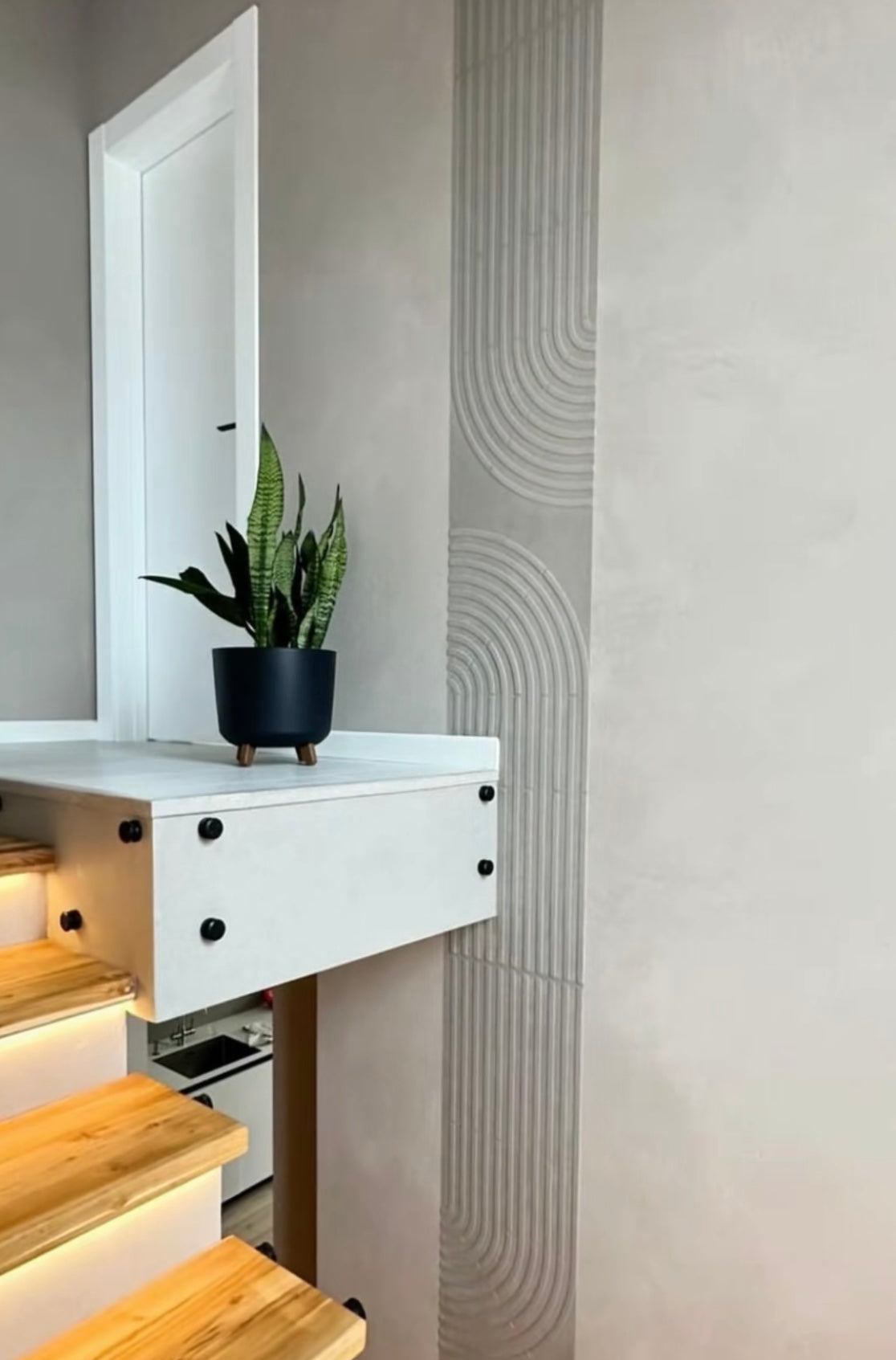 Perfect stripes in Loft style - decorate walls with DFA stencil 0.3-1 mm (L00044)