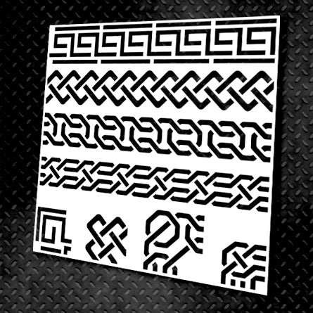 Stencil DFA Border, for plaster and paint 0.3-1mm (B00001)