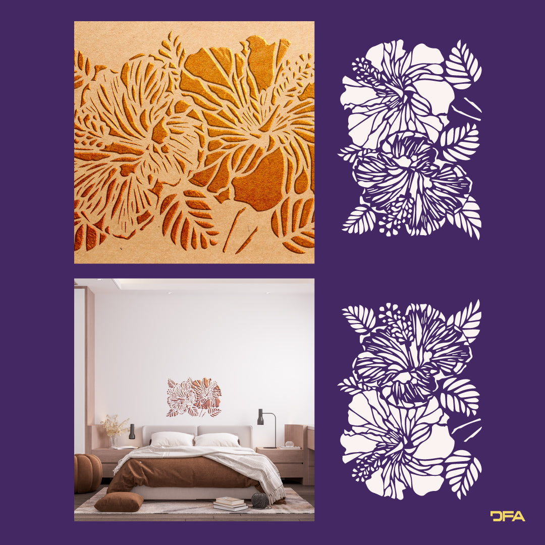 Stencil nature DFA for plaster and paint 0.3-1 mm (P00155)