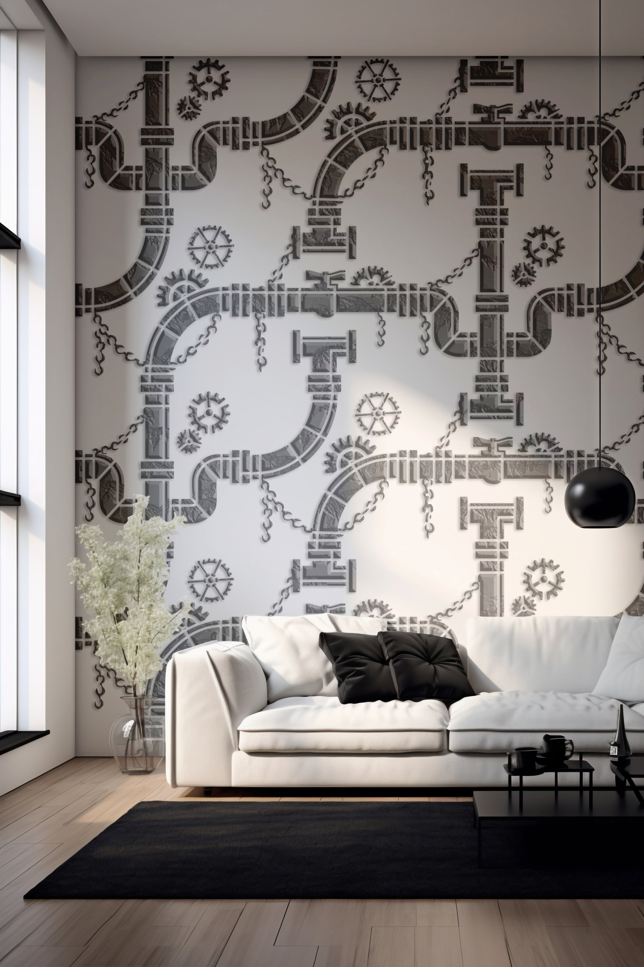Reusable stencil DFA for decorative plaster Loft 23 (L00031)