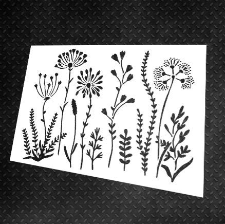 DFA reusable stencil Nature for plaster and paint 0.3-1mm (P00091)