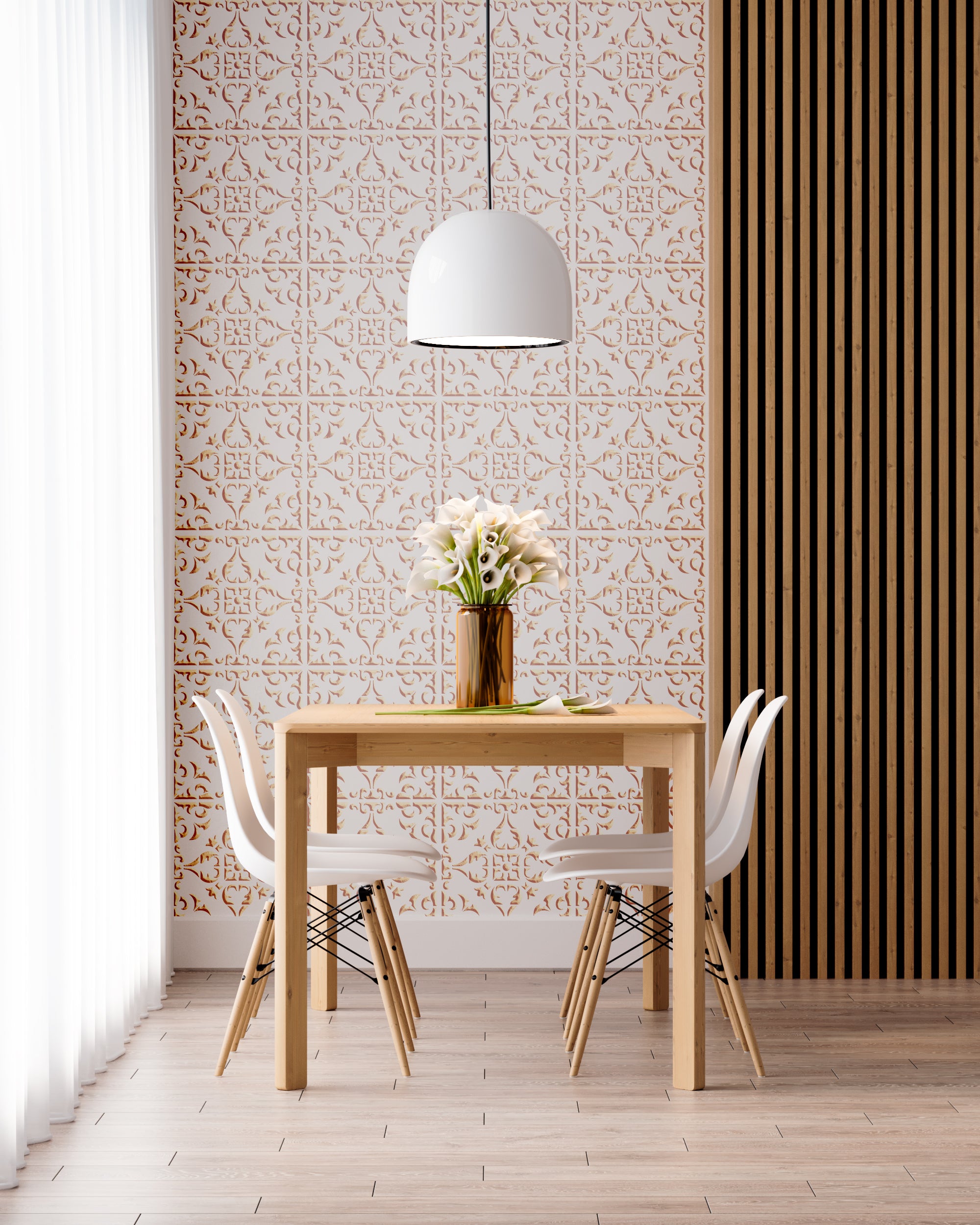 Easy decoration: reusable stencil DFA - square ornament 0.3-1 mm (K00129)