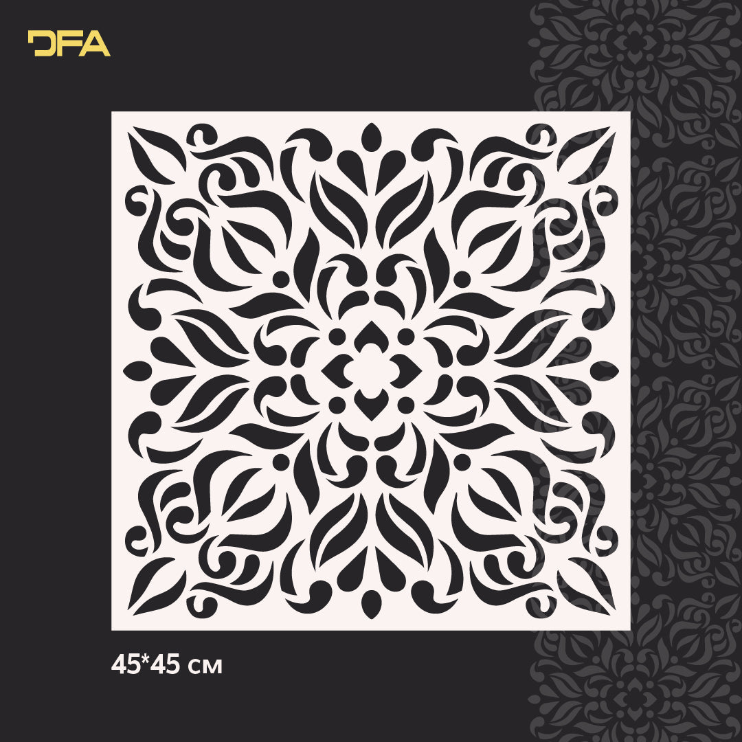 Stencil DFA Square pattern, for plaster and paint 0.3-1mm (K00105)