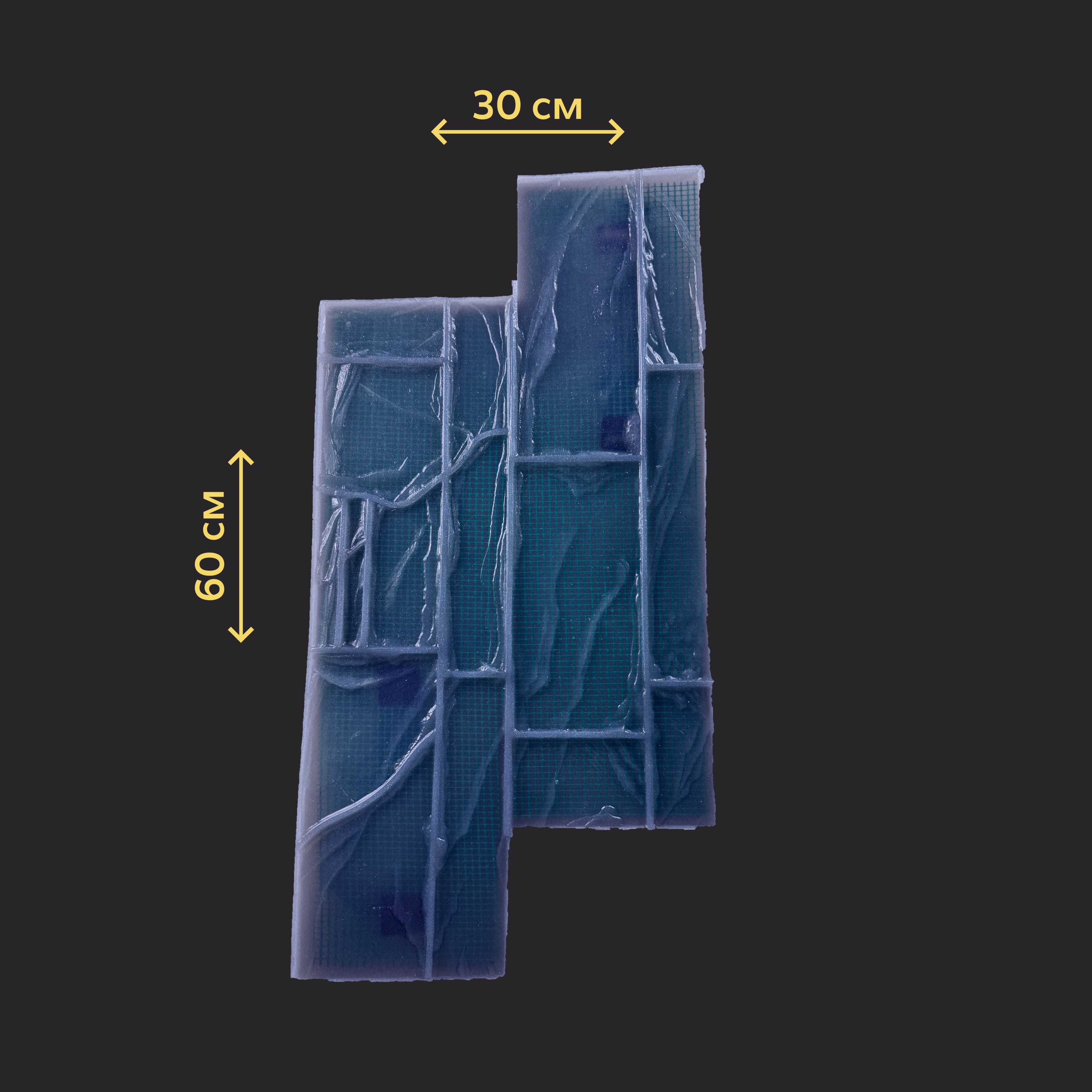 Silicone impression for decoration decorative stone (clinker) W00033