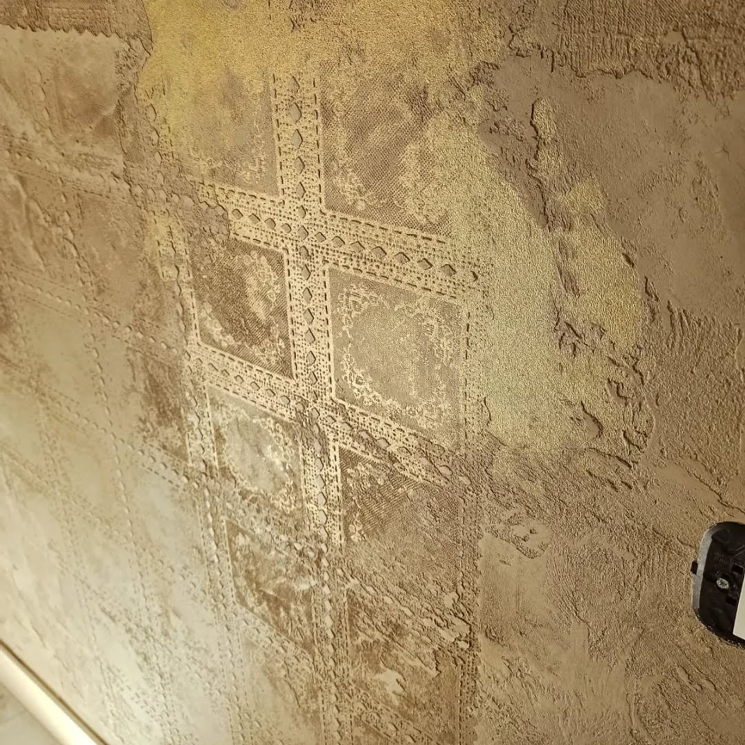 A simple solution for a stylish interior - DFA stencil with a square ornament 0.3-1 mm (K00011)
