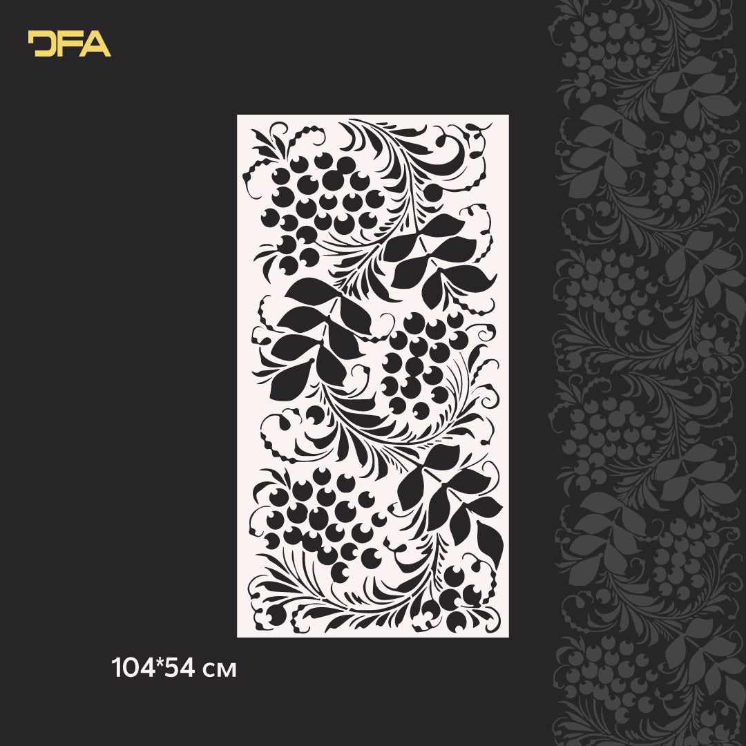 Stencil DFA Embroidery for plaster and paint 0.3-1mm (Z00047)