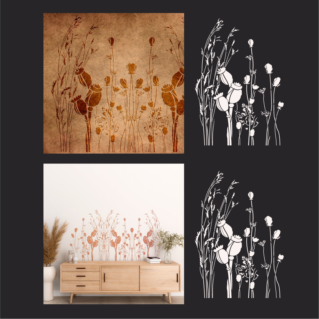 Stencil for walls nature DFA for plaster and paint 0.3-1 mm (P00159)