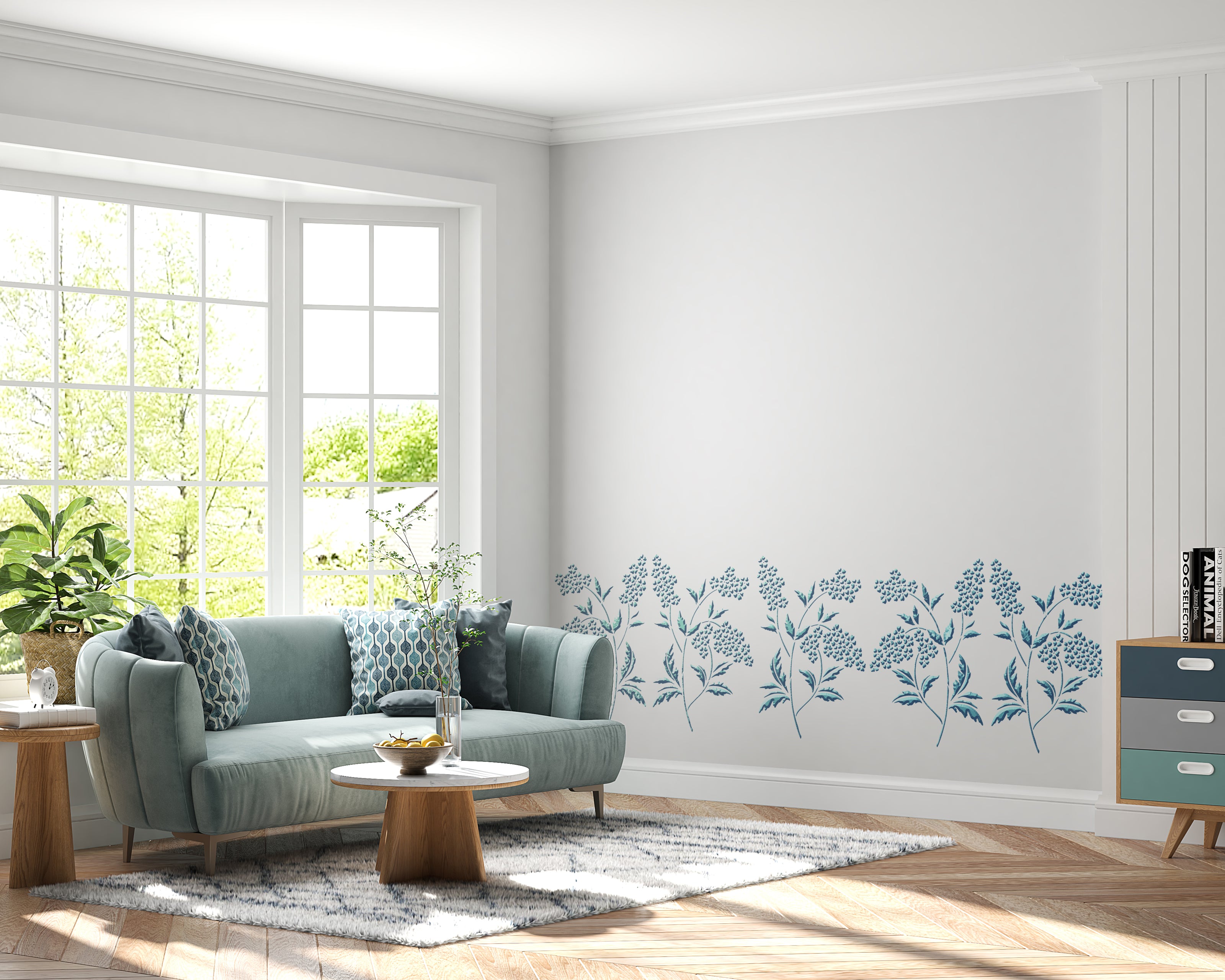 Stencil nature DFA for plaster and paint 0.3-1 mm (P00156)