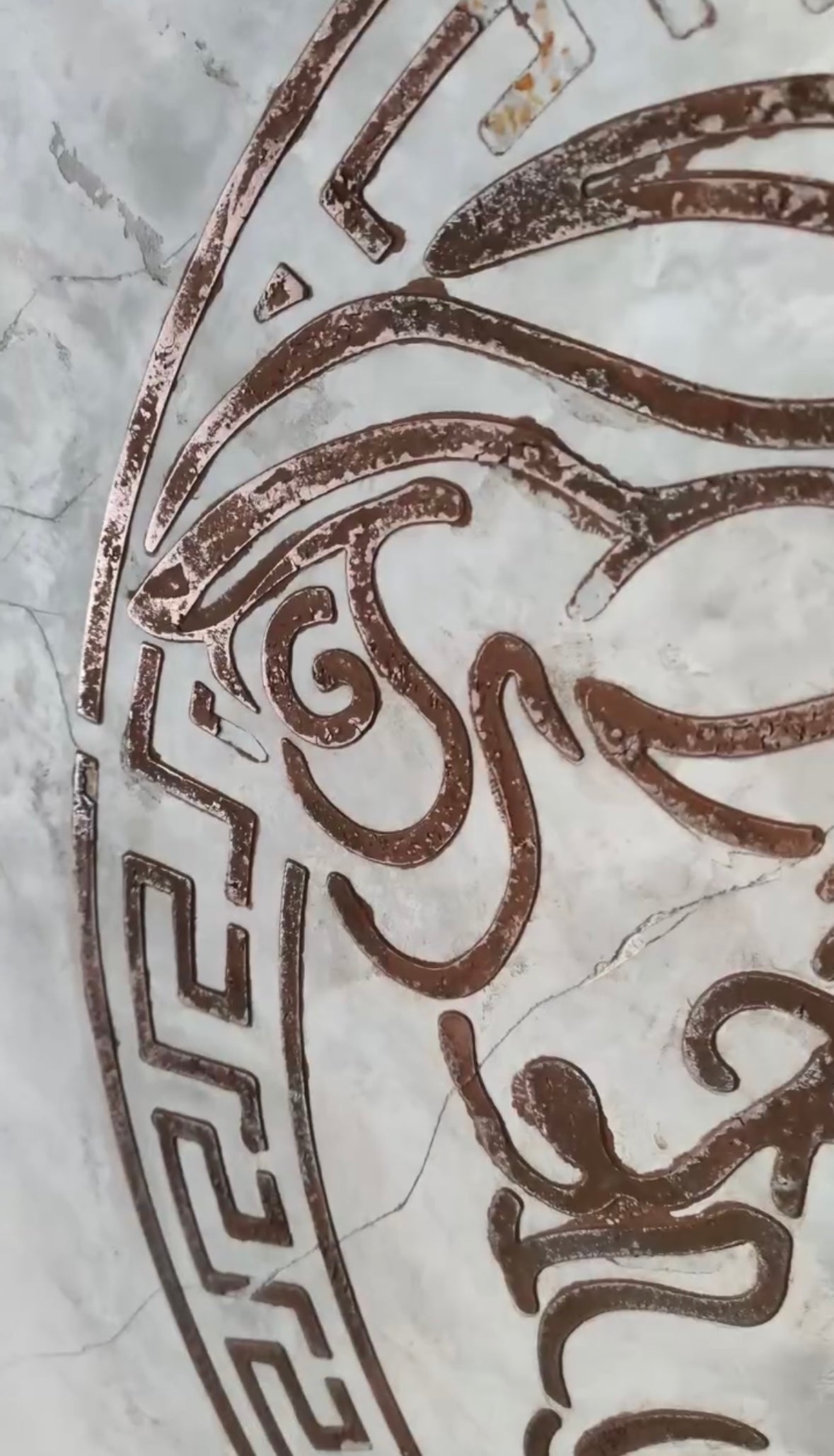 Versace Luxury Style DFA Stencil Round Pattern for Paint and Plaster 0.3-1mm (C00033)