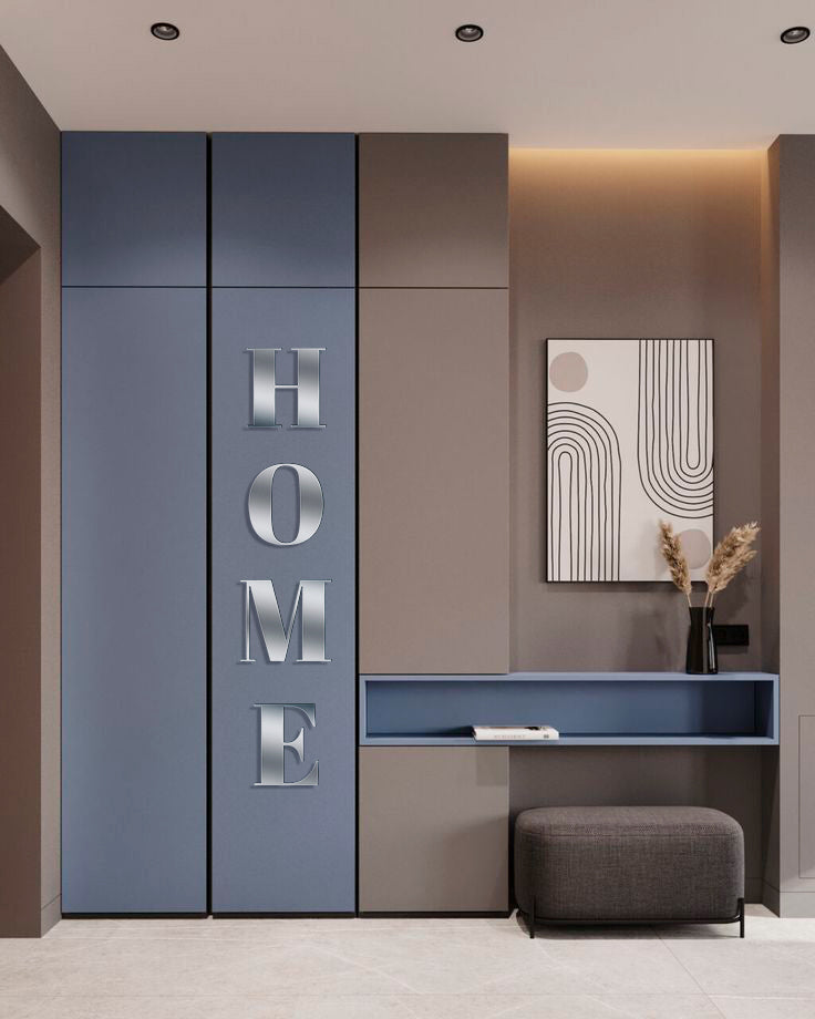 Elegance and space: mirror inscription HOME by DFA (YA00020)