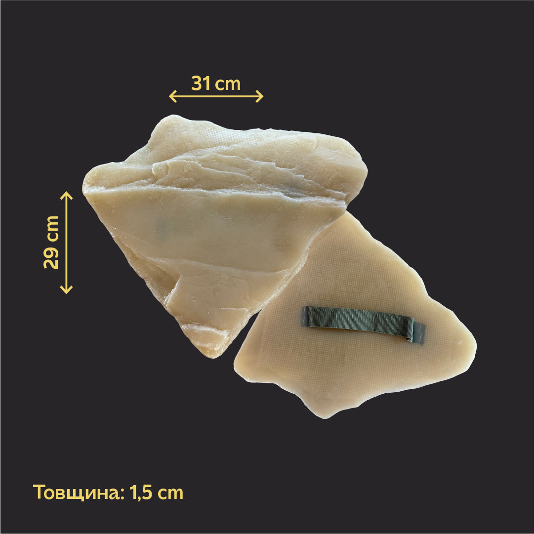 Silicone impression/stamp for decoration DFA Transcarpathian slate 1 with handle, thickness 15 mm (W00046)