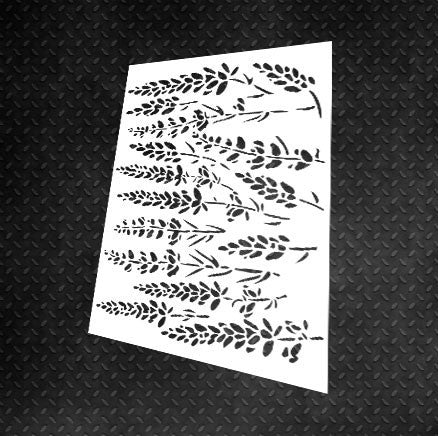 Stencil DFA reusable Nature for plaster and paint 0.3-1mm (P00088)