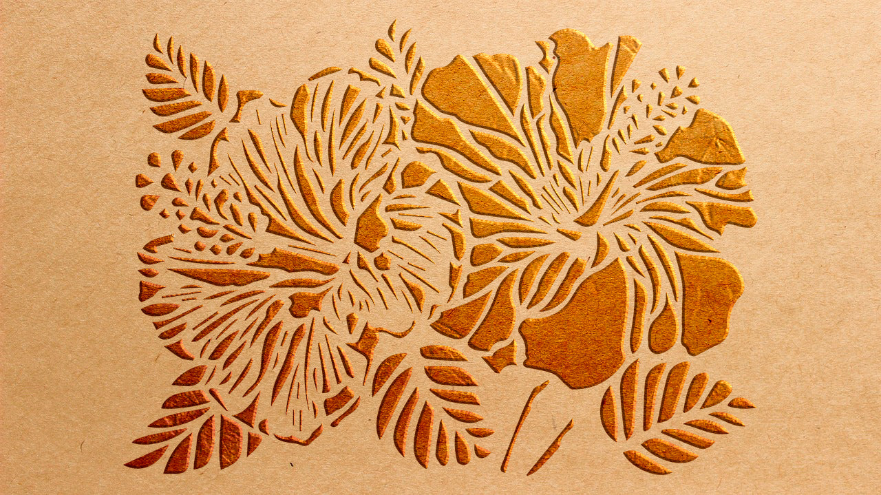 Stencil nature DFA for plaster and paint 0.3-1 mm (P00155)