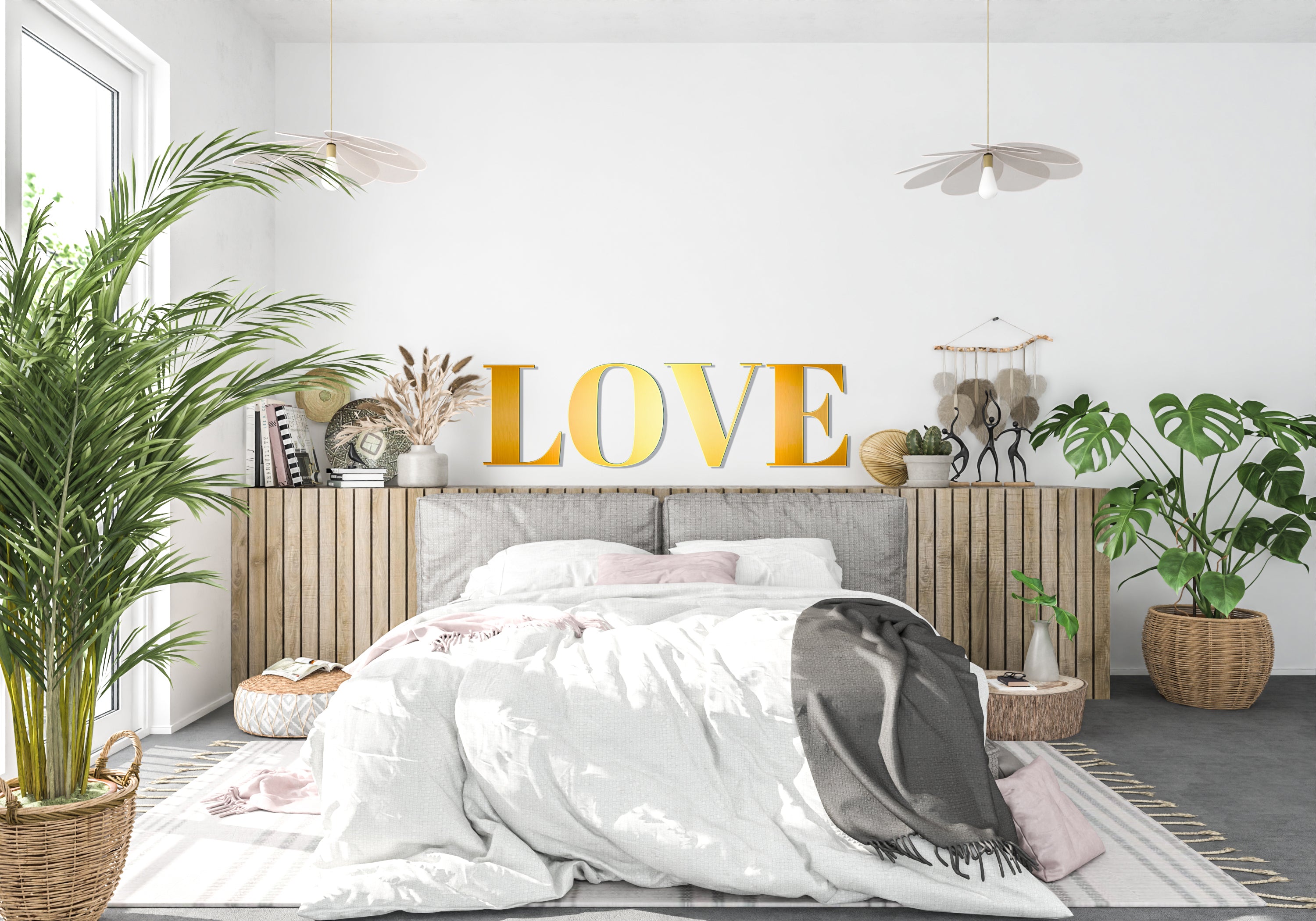 Fill your home with love: Mirror inscription LOVE from DFA for a special atmosphere (YA00018)