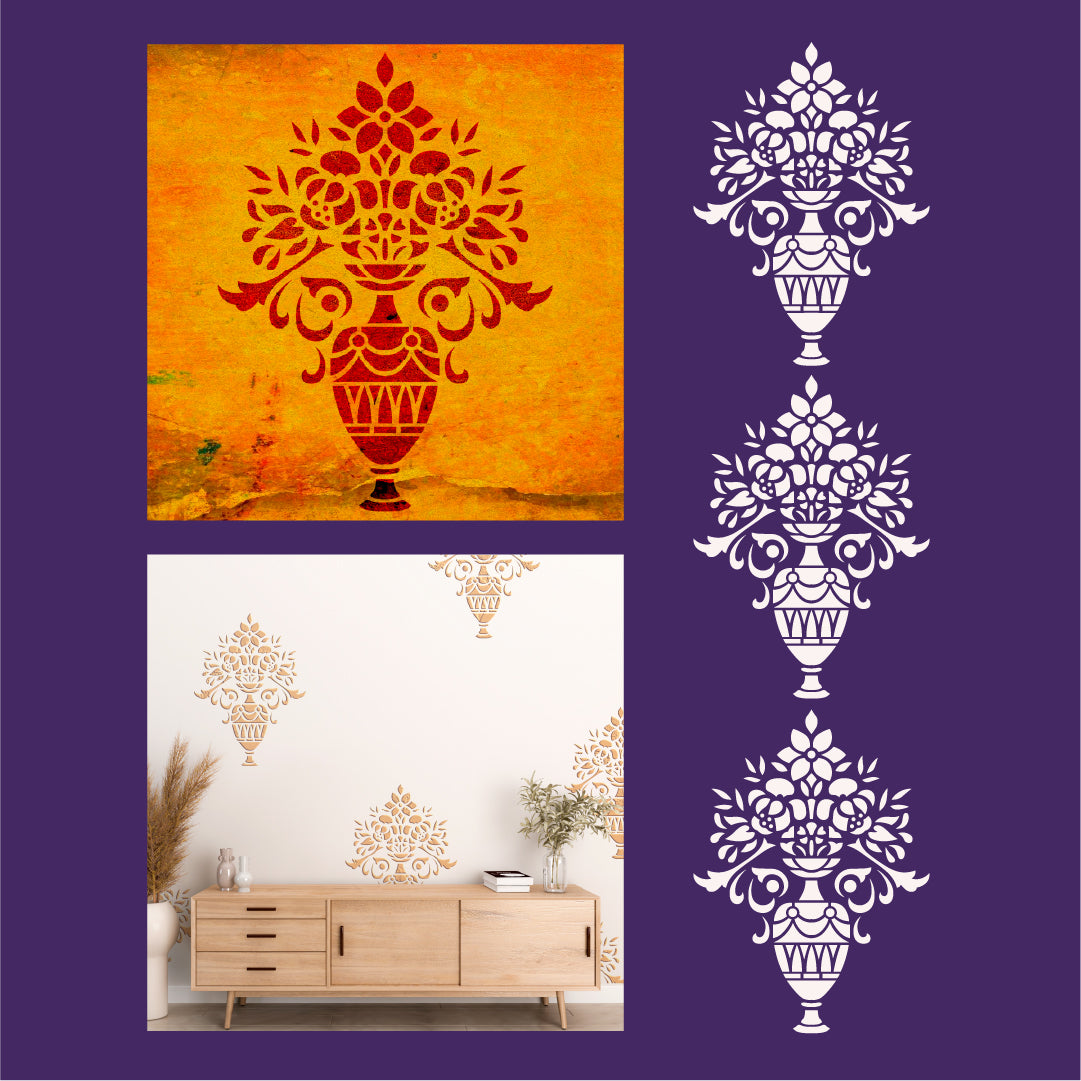 DFA Damask stencil: create a royal wall design easily and quickly 0.3-1 mm (D00067)
