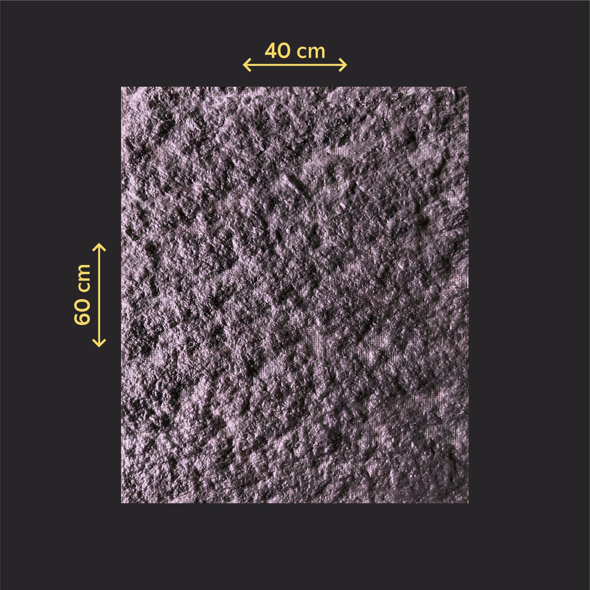 Silicone impression for decoration Stone texture (purple) W00009