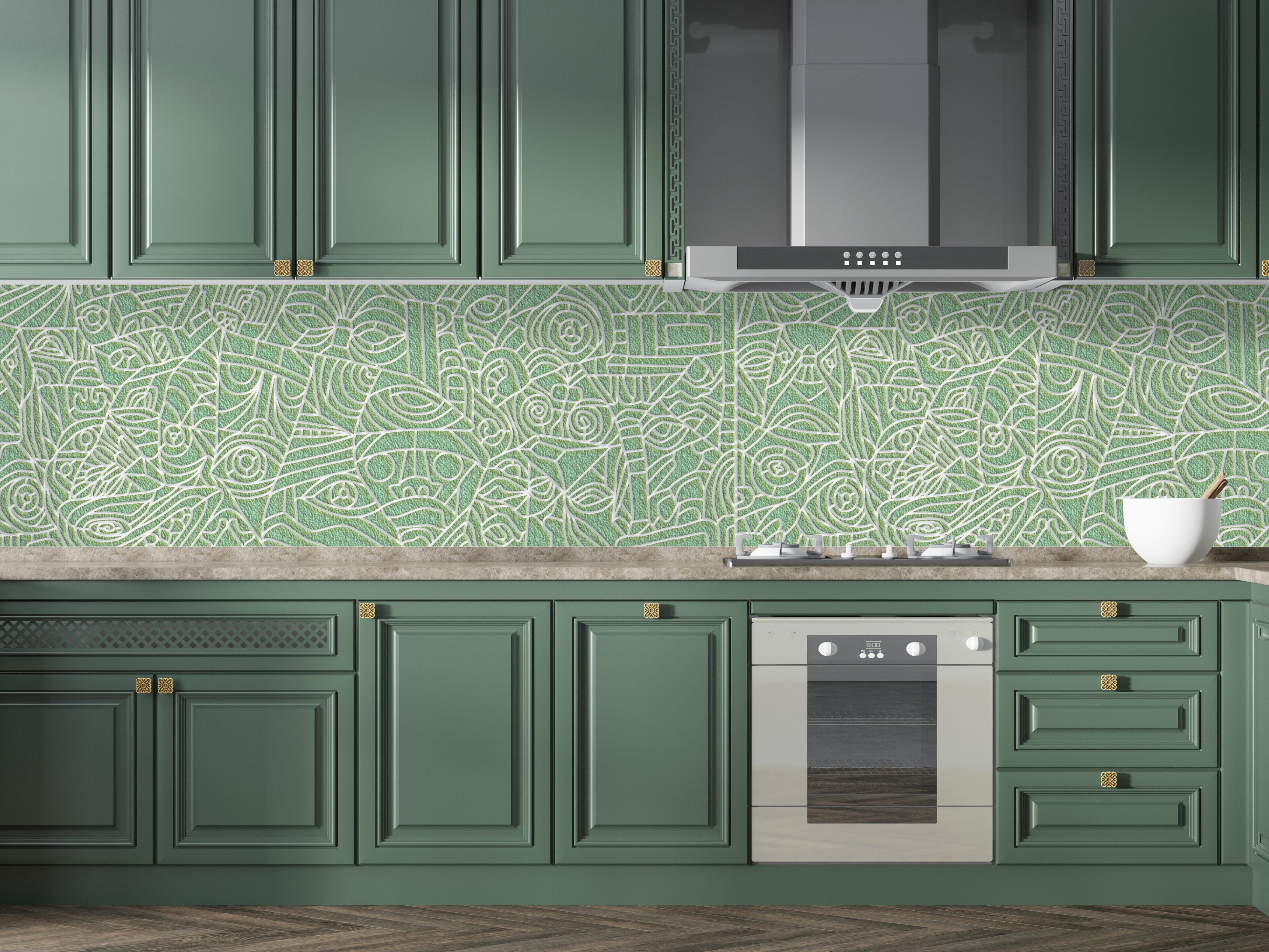 Reusable stencil for decorative plaster Loft 21 (L00021)