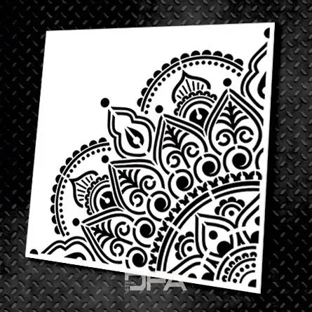 The ideal accent on the wall is a DFA stencil with a rounded pattern 0.3-1 mm (С00056)