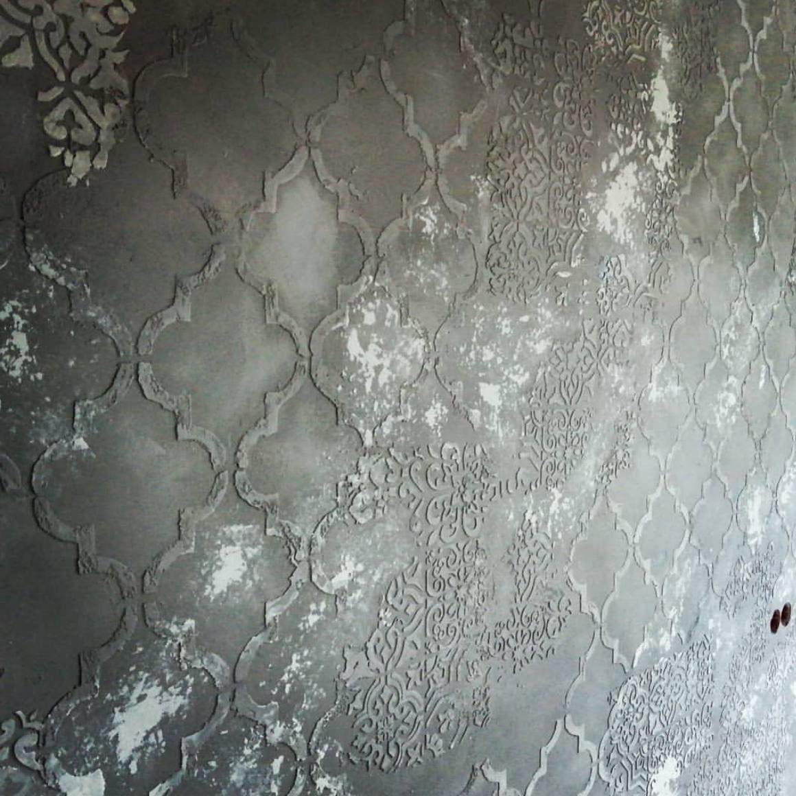 Oriental motifs in a modern interior with a stencil DFA 0.3-1 mm (V00027)