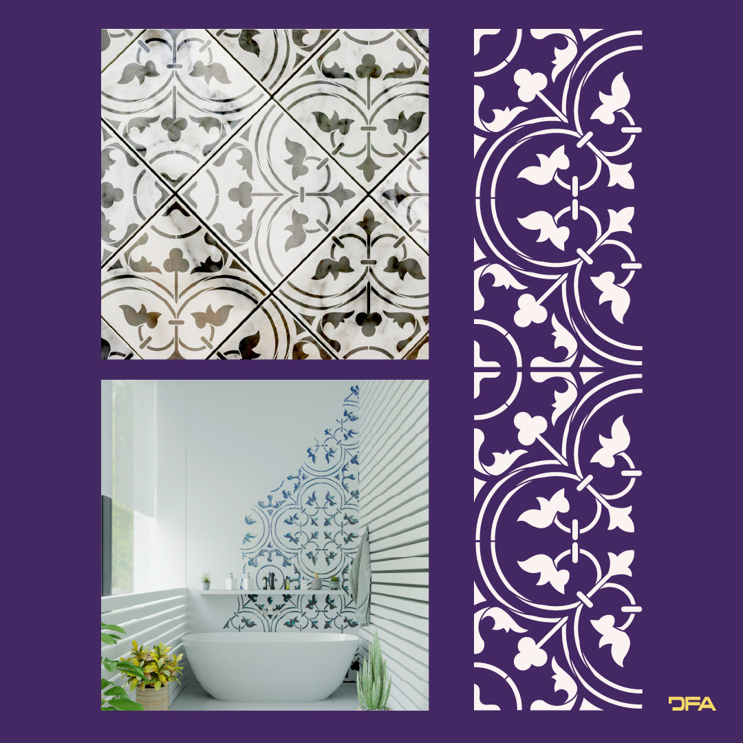 Stencil DFA Square pattern, for plaster and paint 0.3-1mm (K00111)
