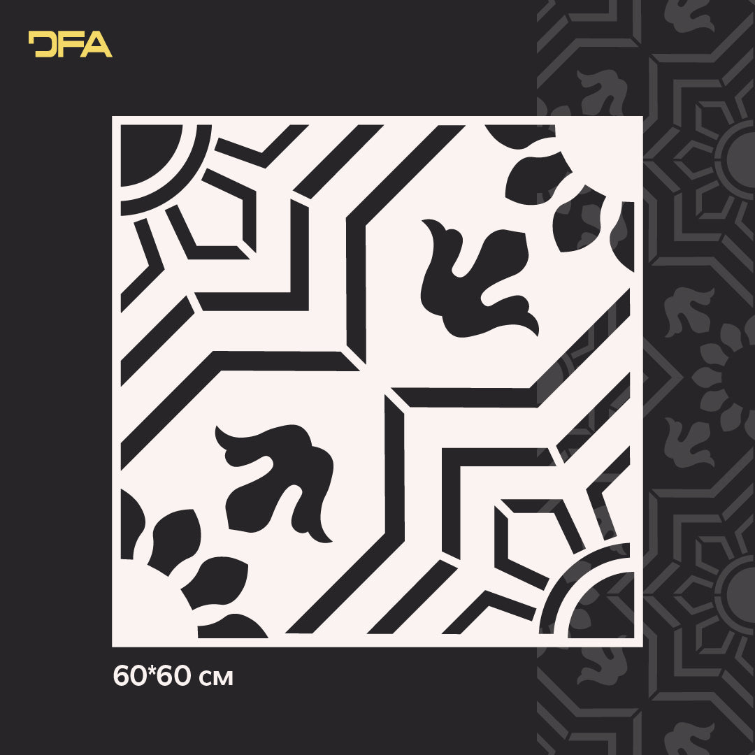 Stencil DFA Square pattern, for plaster and paint 0.3-1mm (K00104)