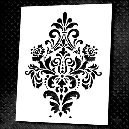 Stencil for decoration DFA Royal Damascus, for putty and paint, 0.3-1mm (D00011)
