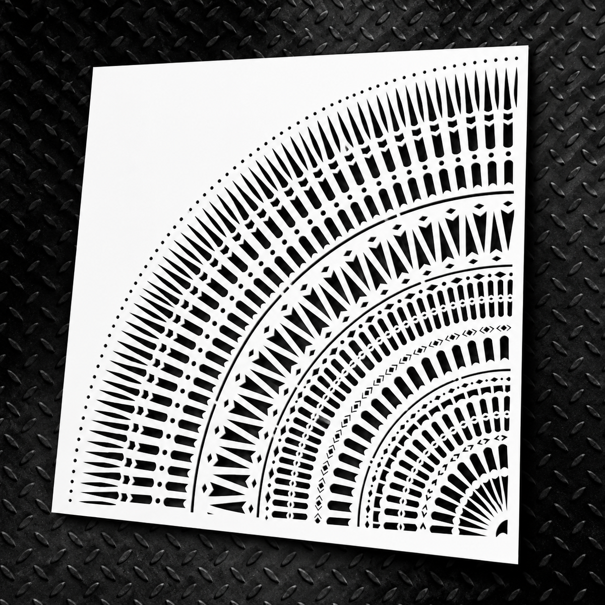Stencil DFA reusable Round pattern 156 for plaster and paint 0.3-1mm (C00156)
