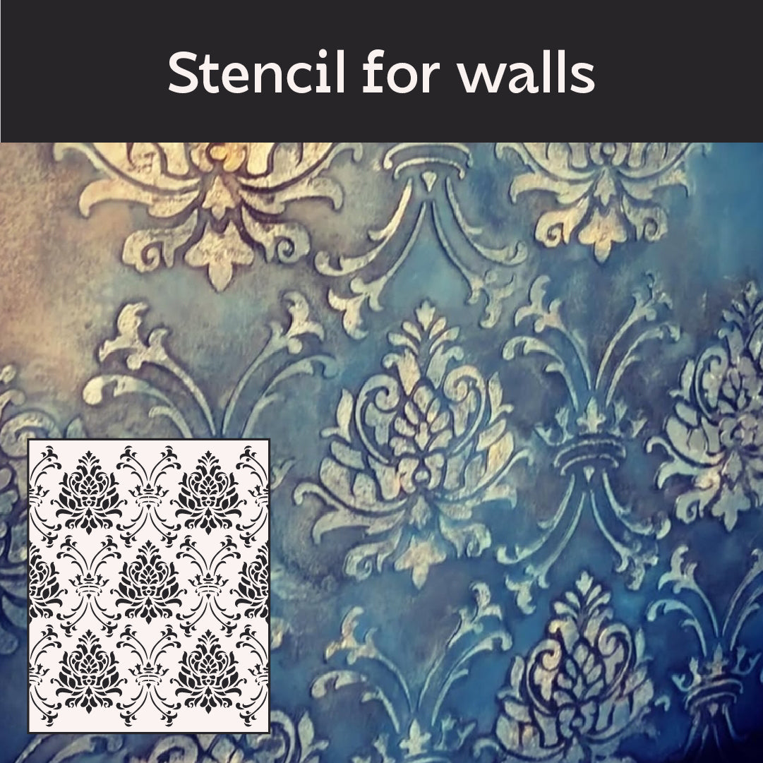 Stencil DFA Damascus - exquisite ornament for walls and furniture 0.3-1 mm (D00063)