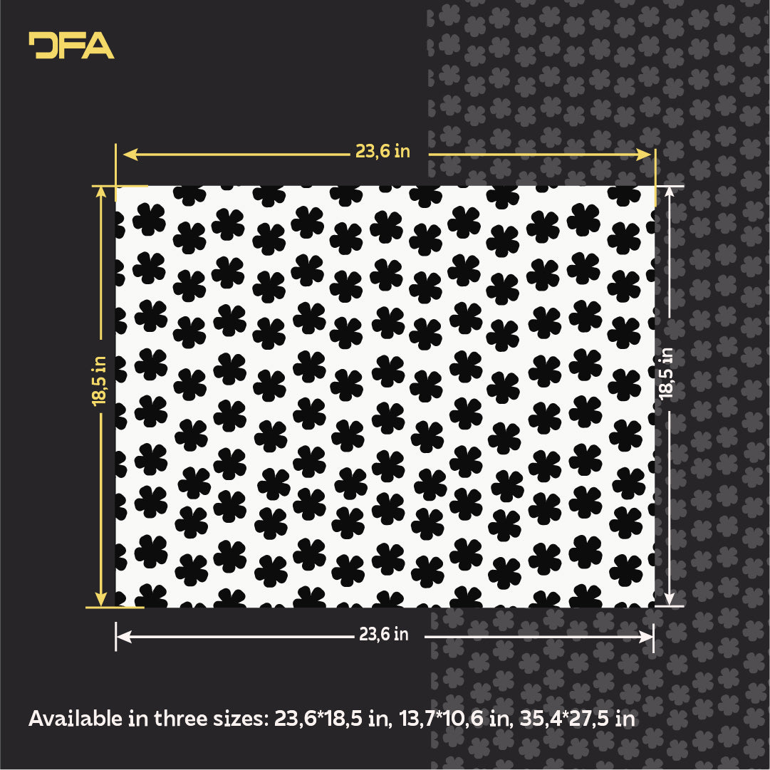 Spring mood in the children's room - DFA stencil floral ornament 0.3-1 mm (E00086)