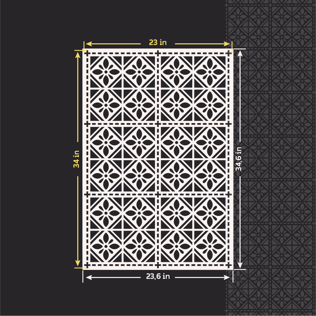 Geometric stencils DFA: Stylish ornaments for walls 0.3-1 mm (G00152)
