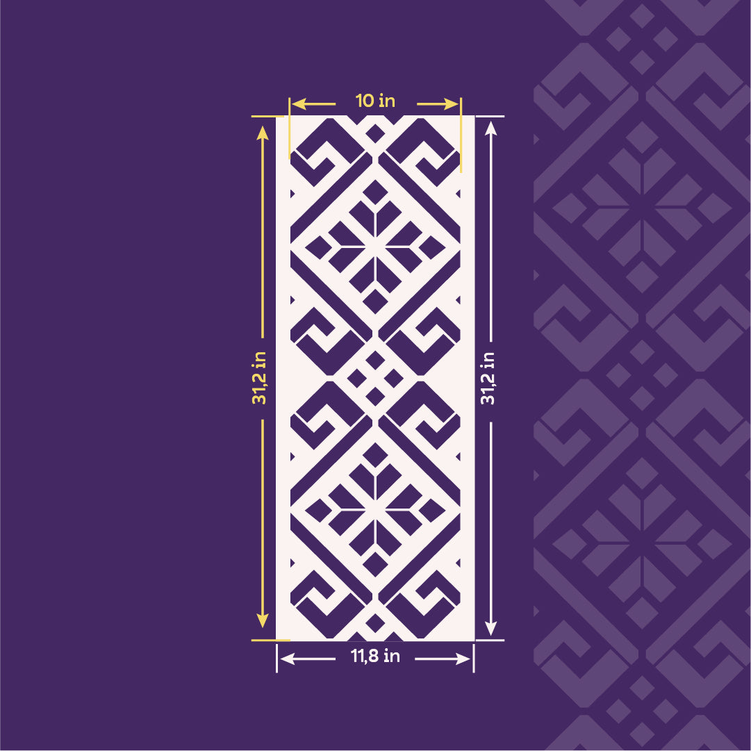 Geometric stencil DFA - style and originality in the interior 0.3-1 mm (G00153)
