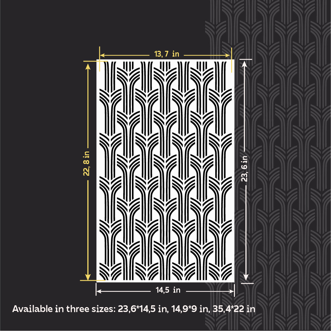 DFA Geometry Stencil: Create stylish 3D decor that is always in fashion! 0.3-1 mm (G00156)