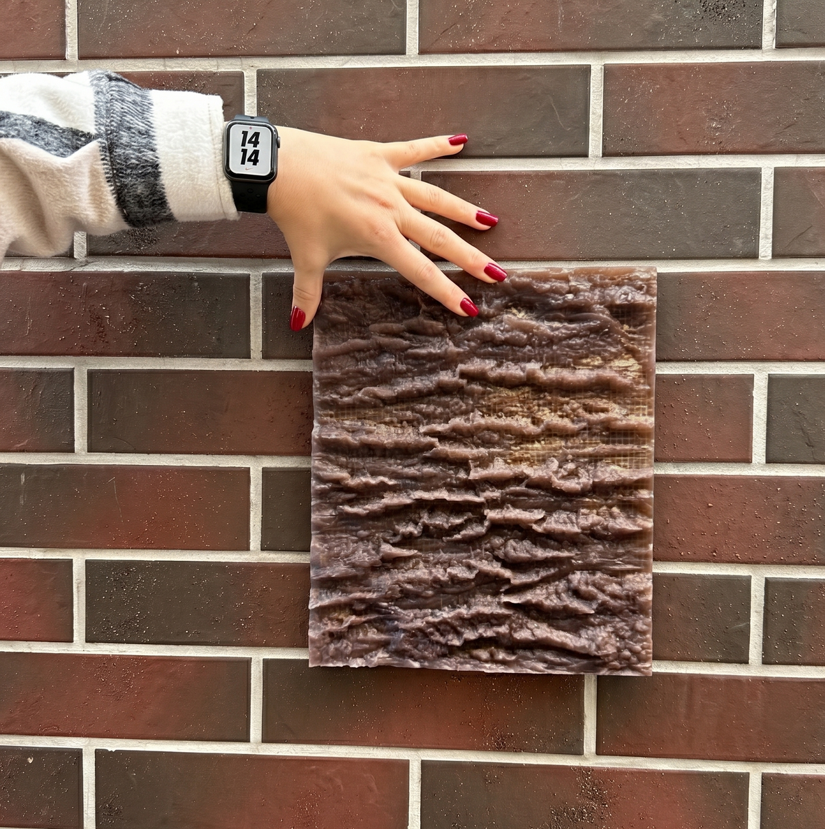 Silicone mold for tree bark decoration W00034