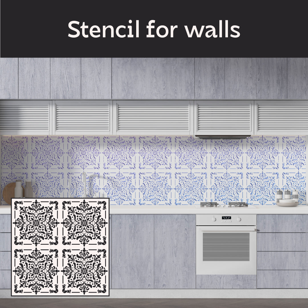Create a stylish design with the DFA Stencil Square Pattern 0.3-1mm (K00124)