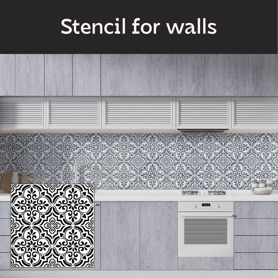 Square patterns for modern interiors – DFA stencil 0.3-1 mm (K00133)
