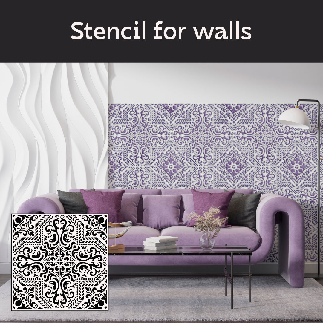 DFA Reusable Stencil with Square Patterns for Walls 0.3-1 mm (K00134)