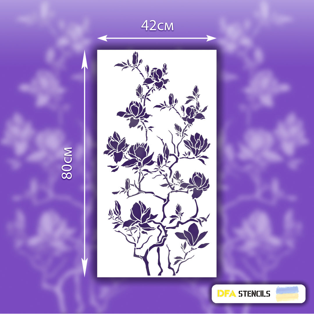 Stencil DFA for decoration Priroda for plaster and paint 0.3-1mm (P00026)